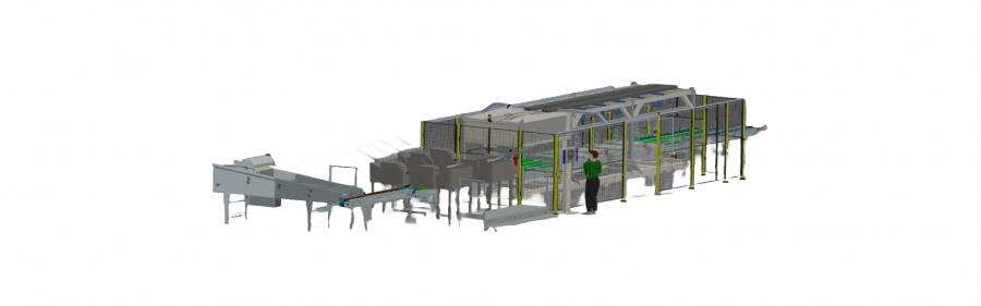 Sortiflex robot sorteer / verpaklijn